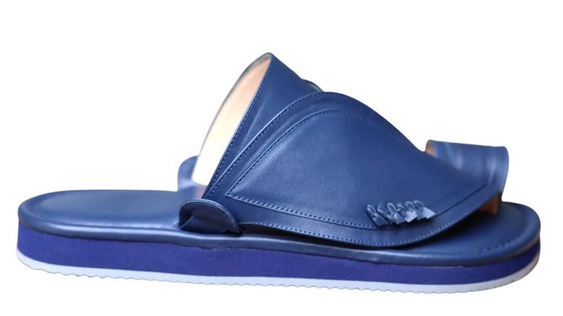 Italian Natural Leather Arabic Sandal For Men, Handmade Men's Traditional Sandals With Comfortable Sole, Genuine And Premium Quality Casual Arabic Sandals For Everyday Wear. - Image 1