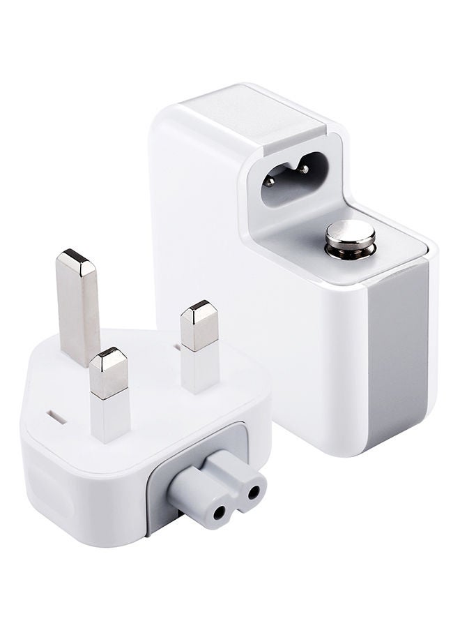 NIBEMINENT 3-Port Charging Power Adapter - UK Plug White  - Image 4