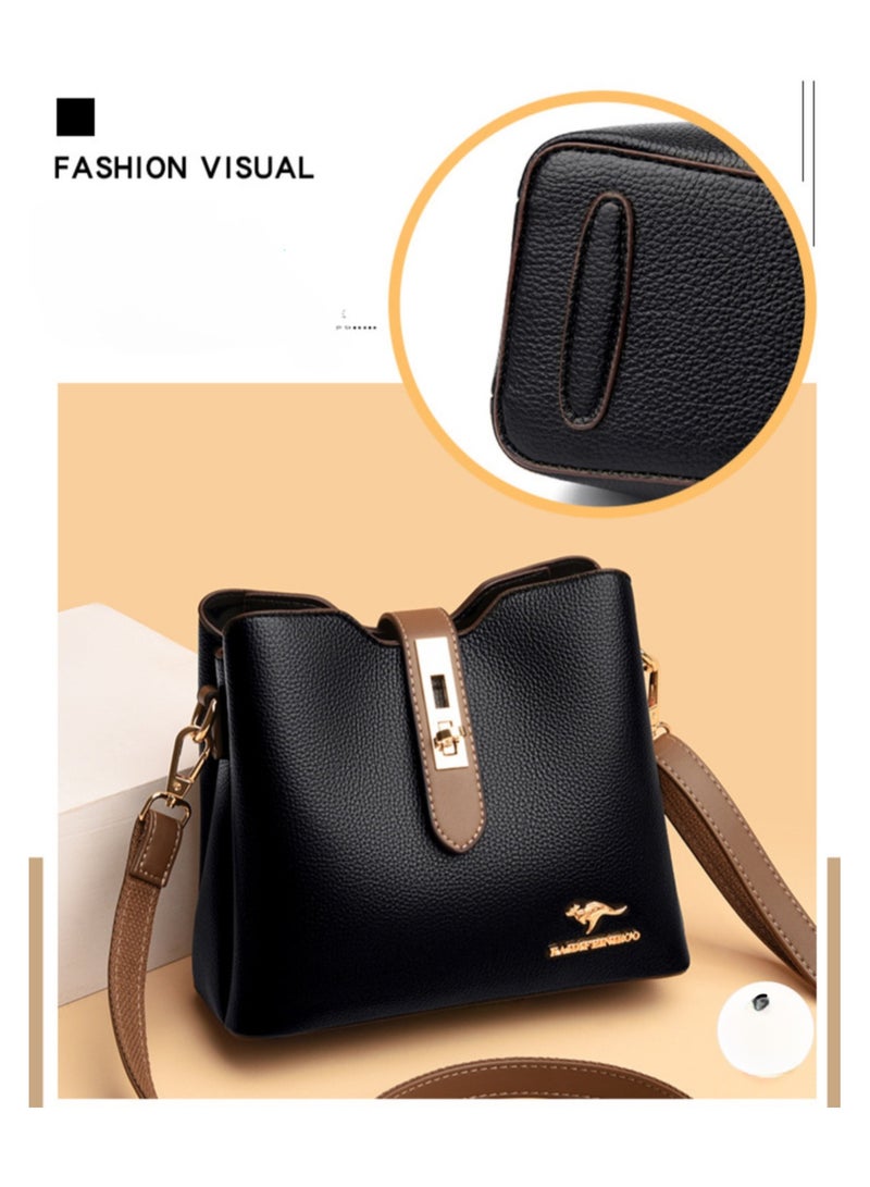 KAIDIFEINIROO Women Handbag Crossbody Bag with Removable Shoulder Strap Fashion Leather Shoulder Hand Bag Waterproof Tote Satchel Bag for Office Travel - Image 3