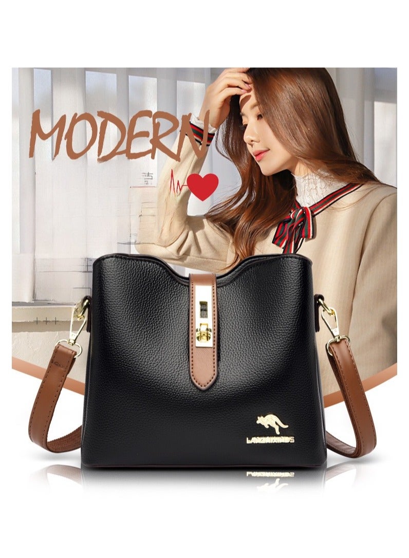 KAIDIFEINIROO Women Handbag Crossbody Bag with Removable Shoulder Strap Fashion Leather Shoulder Hand Bag Waterproof Tote Satchel Bag for Office Travel - Image 4