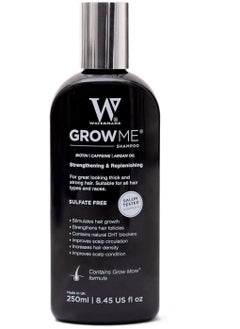 Watermans Waterman's Grow Me Shampoo, enriched with Biotin, Caffeine and Argan Oil to moisturize the hair and stimulate its growth, 250 ml 