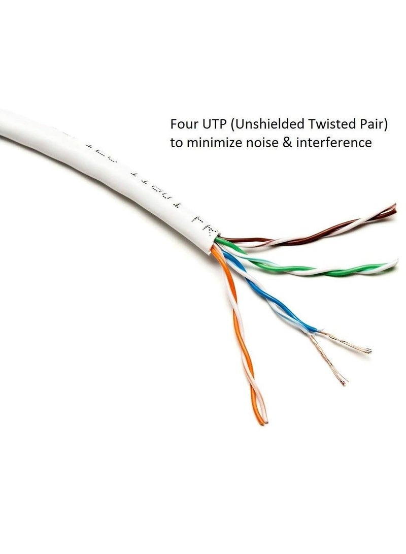 Kuwes 1GHZ Fast Cat. 6 Plus RJ45 Ultra High Speed LAN Network Cable With Heavy Duty Gold Plated Connectors Waterproof And Durable (15 Meter) - Image 4