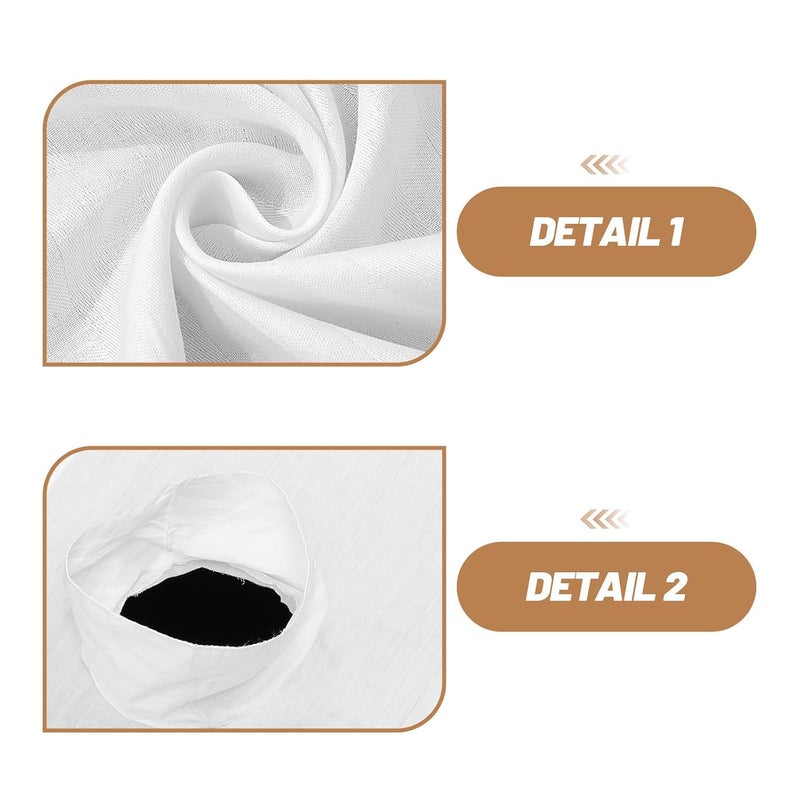 Elegant appearance Generic 3pcs Beauty Salon Massage Bed Covers - Face Hole Towel Facial Pad Table Cover Sheets For Salon Spa Massage Table 80x50cm/31x20" Salt resistant coating - Image 3