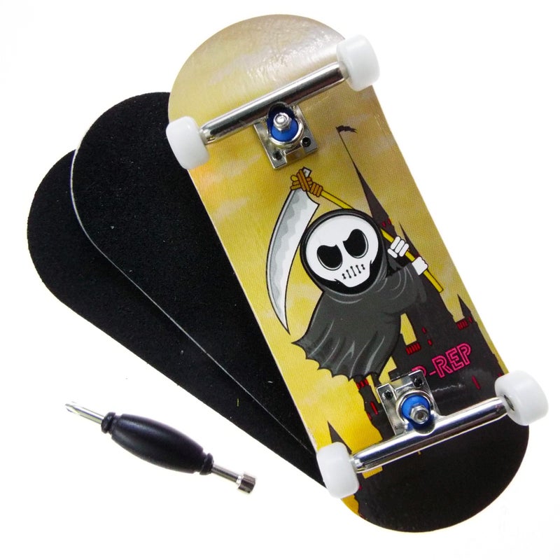 PREP V2 Performance Complete Wooden Fingerboard 34mm Little Reaper - Image 2