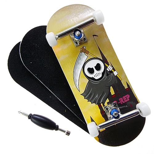 PREP V2 Performance Complete Wooden Fingerboard 34mm Little Reaper - Image 1