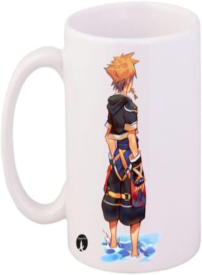 RYN PRINTED Video Game Kingdom/Hearts/Mug WhitebOrange Blue 11ounce