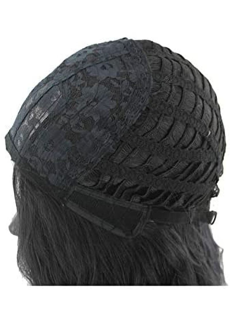 إستيل شعر مستعار مقاوم للحرارة من الألياف الطبيعة يبحث عن شعر مستعار كوسبلاي للاستخدام اليومي للحفلات الاصطناعية لاستبدال شعر مستعار للنساء الموضة نصف رمادي - Image 4