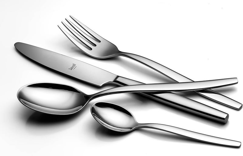 Mepra Sassonia 108522024 24Piece Flatware Set  Metallic Finish Dishwasher Safe Cutlery - Image 2