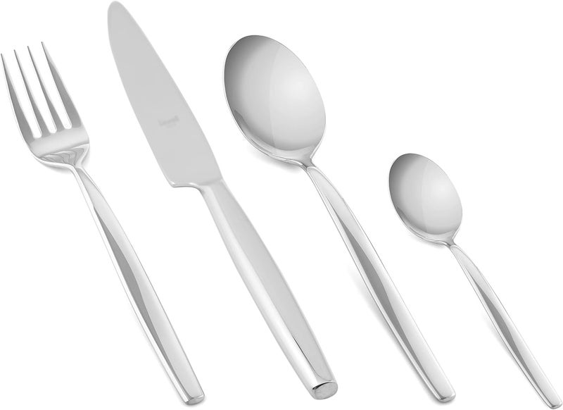 Mepra Sassonia 108522024 24Piece Flatware Set  Metallic Finish Dishwasher Safe Cutlery - Image 1