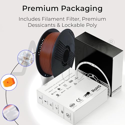 NFIL3D Premium HS PLA+ Mocha Brown - 3D Printing Filament | Compatible with All 3D Printers | 1.75mm | 1Kg Gross Weight - Image 4