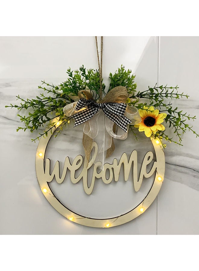Y&D Welcome Letter Printed Hanging Sign Garland Gold - Image 4
