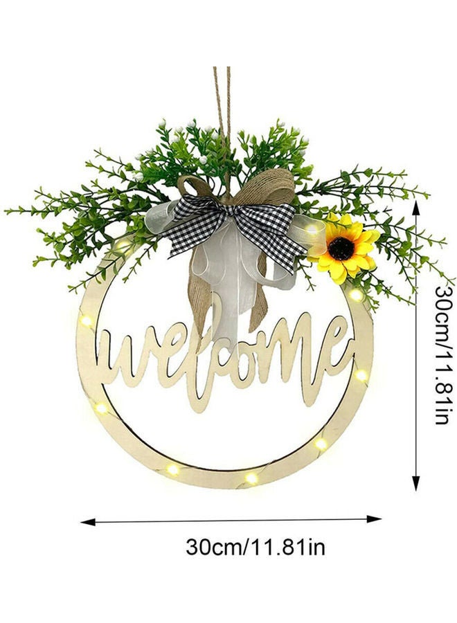 Y&D Welcome Letter Printed Hanging Sign Garland Gold - Image 5