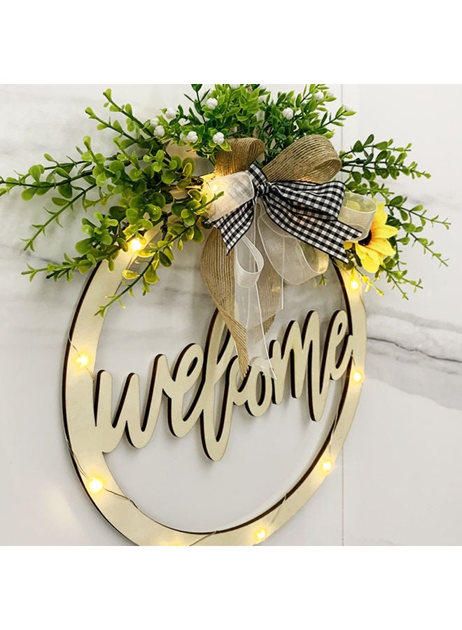 Y&D Welcome Letter Printed Hanging Sign Garland Gold - Image 3