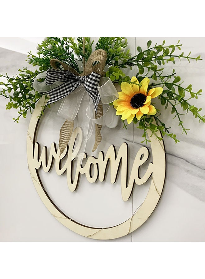 Y&D Welcome Letter Printed Hanging Sign Garland Gold - Image 2