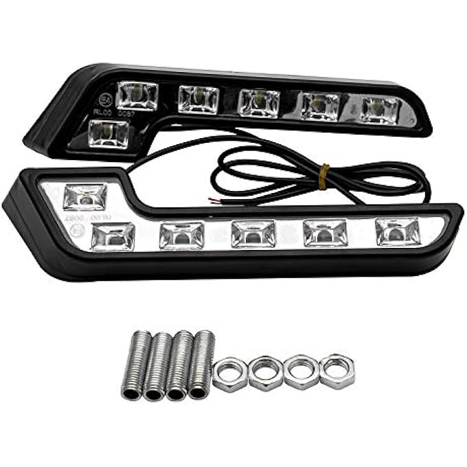 Maso 2Pcs 6Led Daytime Running Light Car Drl White Front Light Dc12V - Image 1