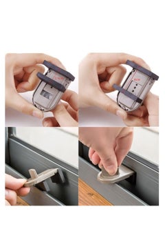 SYOSI Sliding Window Lock, Aluminum Alloy Restrictor Locks Child Safety Sash Key Baby Door for Kitchen Homes Residential Accommodation Hospitals Schools, 2PCS  - Image 3