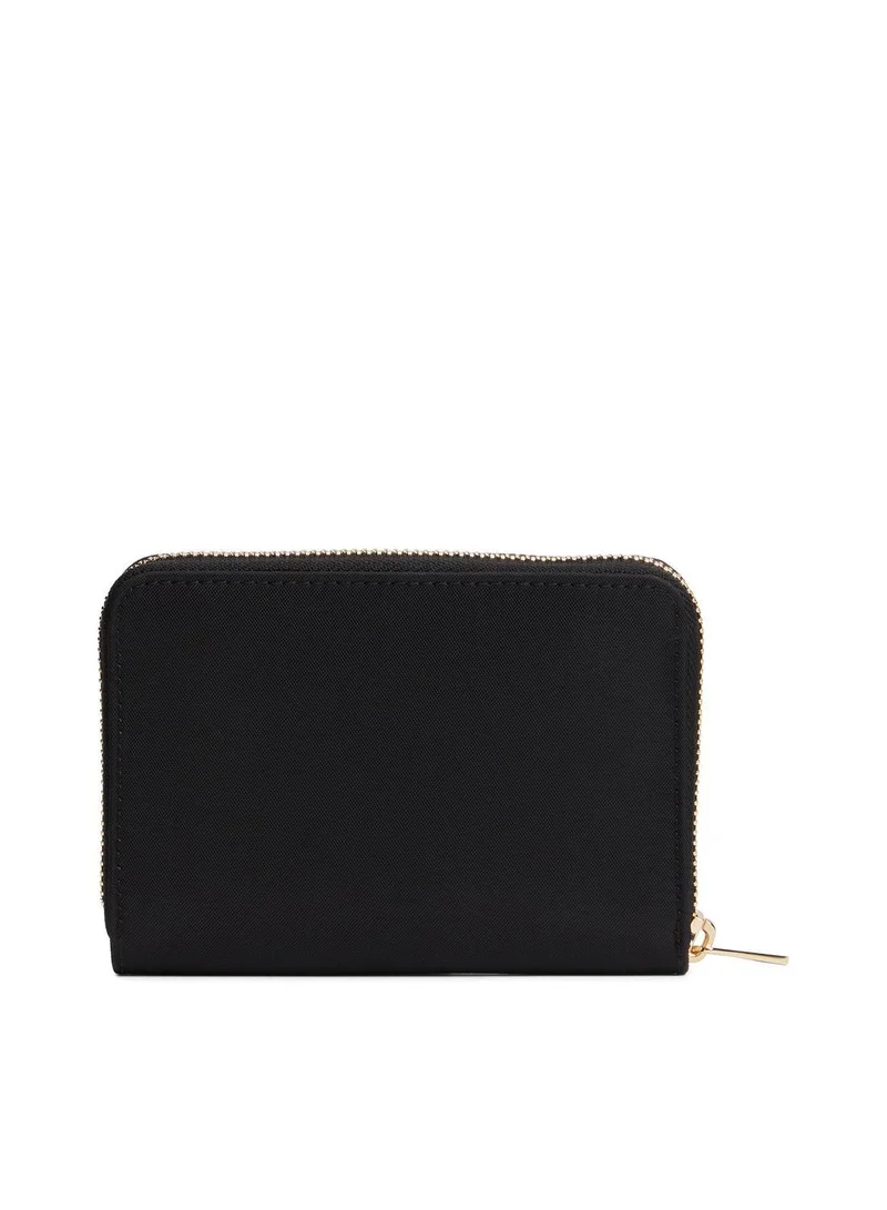 TOMMY HILFIGER Black Monogram Zip Arround Wallet for Women | Best Price UAE