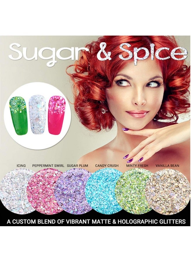 Glitties Vanilla Bean Holographic & Matte Chunky Mixed Glitter ✶ Cosmetic Grade ✶ Festival Body Glitter, Makeup, Face, Hair, Lips, Nails (10 Gram) - Image 5