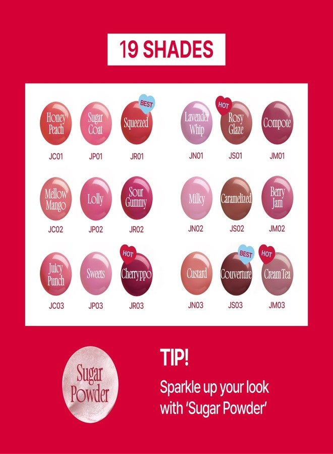 fwee فوي جيللي بوت المتلألئ | لون شفاه وخدود جيللي رطب، بلسم متلألئ ملون، لمسة رطبة قابلة للبناء - مضغوط (أحمر زاهي) | 0.14 أونصة - Image 2