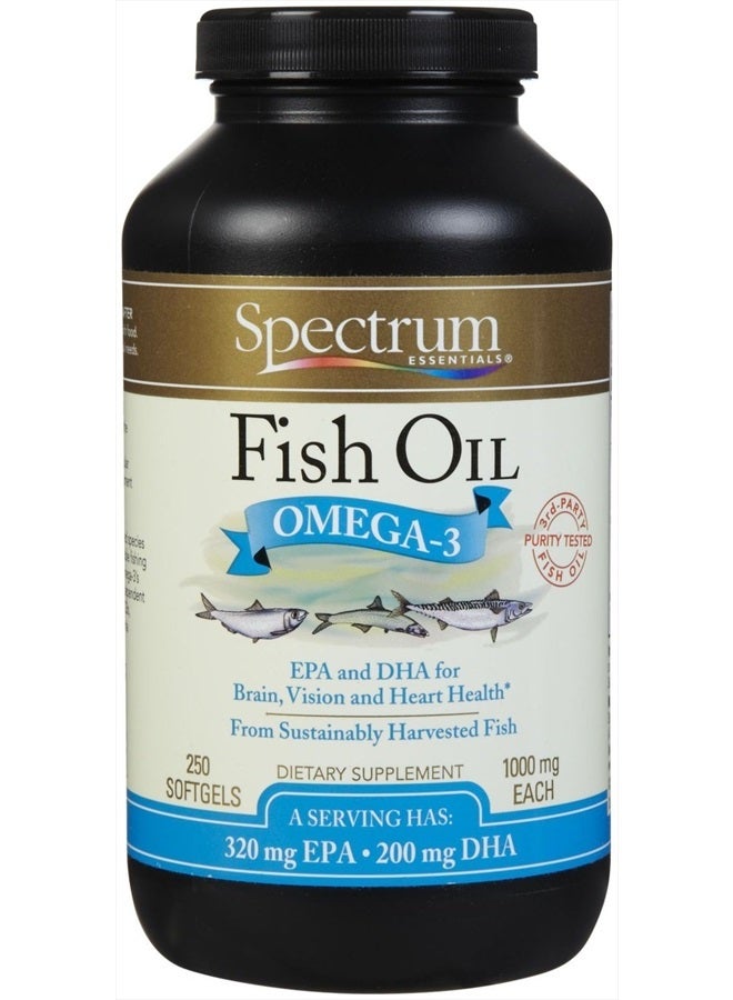 Spectrum Essentials - Fish Oil, 250 Softgels - Image 1