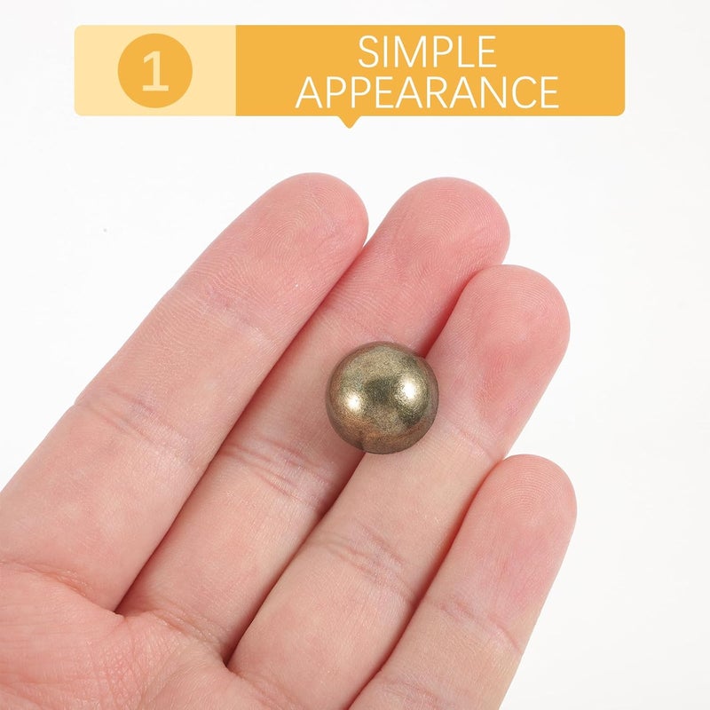 50pcs Metal Buttons for Jeans and Coats Vintage 15mm Sewing Button Replacement Set Antique Bronze for Casual Jackets and Denim Pants - Image 4