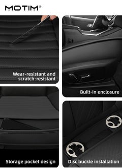 Car Seat Cushion with Comfort Memory Foam, PU Leather Car Seat Cushion Cover, Car Seat Protection Cover Accessories Compatible with 95% Vehicle Fit for Auto Car Supplies Office Chair - pzsku/Z4B7CBBAF82B3DAC2EF75Z/45/_/1719818766/a008faf6-324b-48f5-b9db-3c67817f28f9