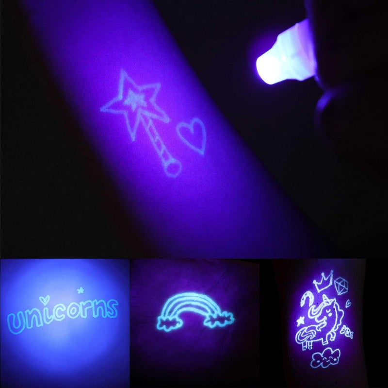 BONNYCO Invisible Ink Pen and Notebook Pack 16, Unicorn Party Favors for Kids. Magic Spy Pen Goodie Bags Stuffers for Kids, Unicorn Birthday Party Supplies. Goody Bag Stuffers, Return Gifts Prizes - Image 3