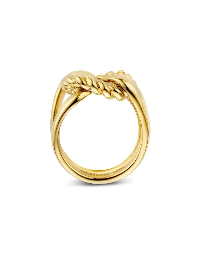 CERRUTI 1881 Couture Gold Plated Stainless Steel Ring for Women