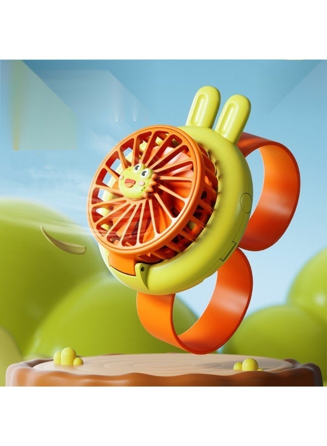 Betaoby Toddler Wrist Fan – Mini Cartoon USB Rechargeable Handheld Fan for Kids, Silent 3-Speed Cooling with Comfortable Strap for Boys & Girls - Image 1