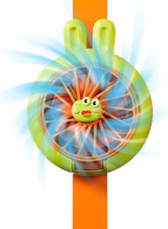Betaoby Toddler Wrist Fan – Mini Cartoon USB Rechargeable Handheld Fan for Kids, Silent 3-Speed Cooling with Comfortable Strap for Boys & Girls - Image 3