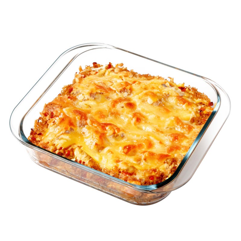 NUTRIUPS 2.4QT Square Glass Baking Dishes, 9x9In Square Baking Dish, Glass Baking Dish for Oven - Image 1