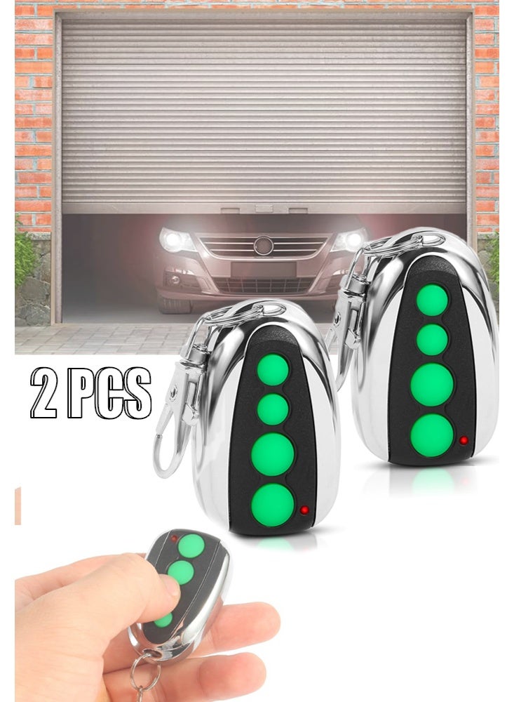 يالونج قطعتان جهاز تحكم عن بُعد عالمي ١٢ فولت ٤٣٣ ميجاهرتز لفتح أبواب المرآب، للبوابات الأوتوماتيكية المنزلقة، متوافق مع لوك ماستر توبنز كاسار، جهاز إرسال لاسلكي بأربعة أزرار للتحكم في البوابة الأمنية مع سلسلة مفاتيح - Image 1