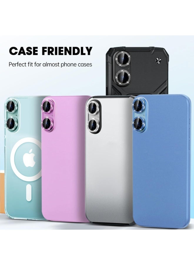 أكاليكس واقي عدسة لهاتف iPhone 16 Plus/ iPhone 16، حلقة رفيعة للغاية من سبائك الألومنيوم، طبقة حماية لعدسة الكاميرا | أزرق سماوي - Image 5