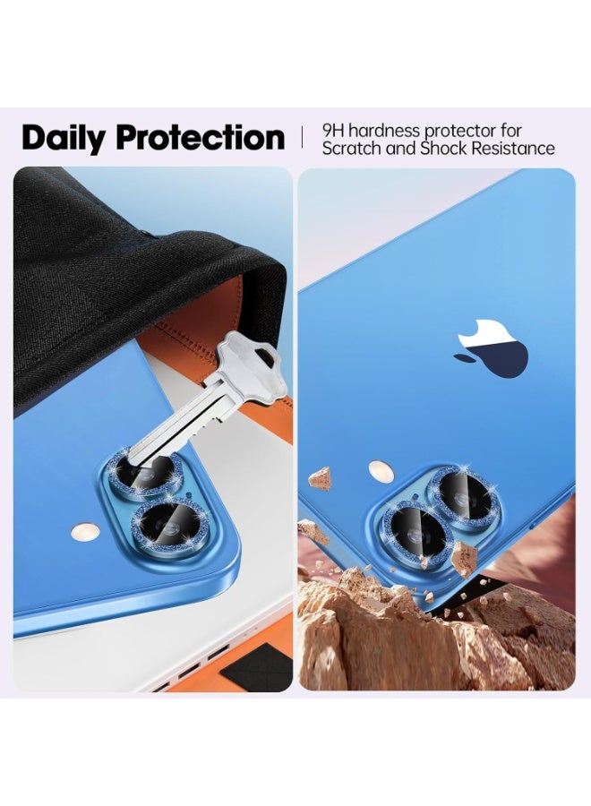 أكاليكس واقي عدسة لهاتف iPhone 16 Plus/ iPhone 16، حلقة رفيعة للغاية من سبائك الألومنيوم، طبقة حماية لعدسة الكاميرا | أزرق سماوي - Image 4