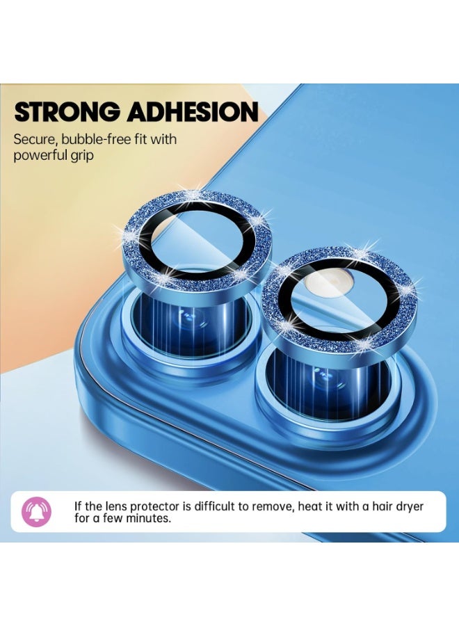 أكاليكس واقي عدسة لهاتف iPhone 16 Plus/ iPhone 16، حلقة رفيعة للغاية من سبائك الألومنيوم، طبقة حماية لعدسة الكاميرا | أزرق سماوي - Image 3
