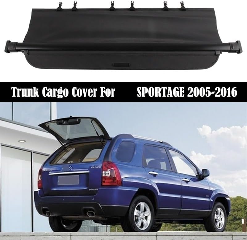 DEMULAX Trunk Cargo Cover for KIA Sportage 2005-2016 - Image 3