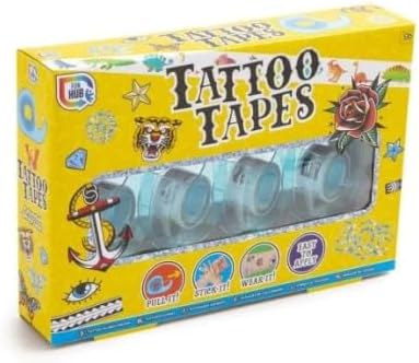 4 Pack Tattoo Strips Temporary Tattoos Waterproof NonToxic