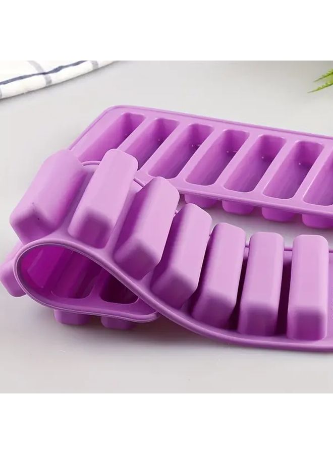 Purple Non Toxic Silicone Baking Mold For Finger Candy Long Strip Chocolate Decorating Easy Release Durable - Image 2