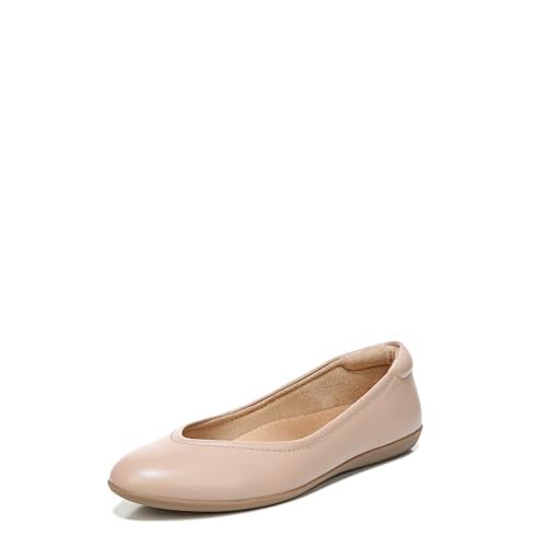 Naturalizer Women's Vivienne Ballet Flat Crème Brulee Leather 9 W - Image 1