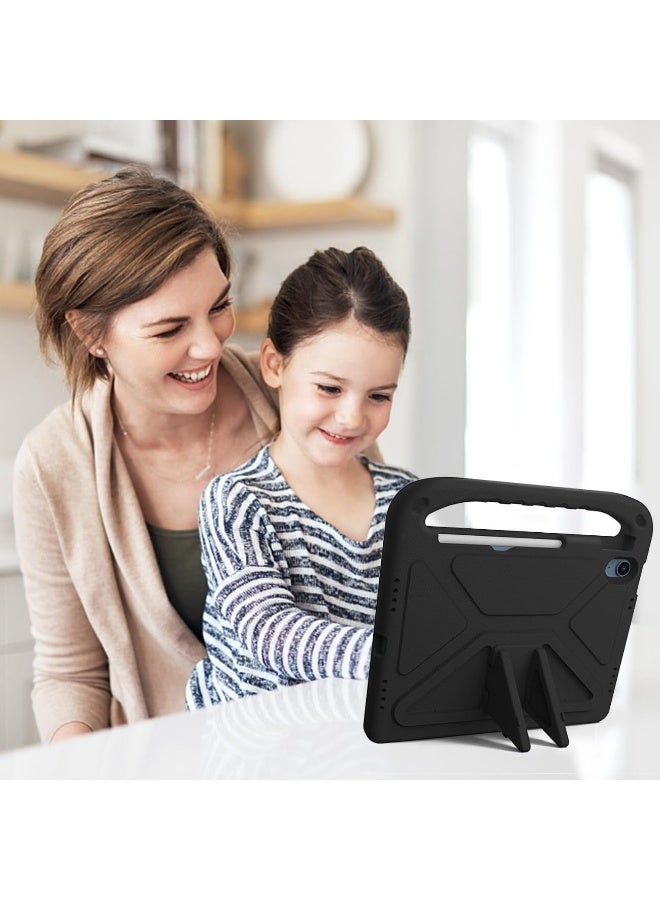 غطاء لـ iPad (A16) 11th / 10th Generation 2025/2022 10.9 بوصة حالة اللوح للأطفال - غطاء مقبض واقي خفيف الوزن إيفا مقاوم للصدمات متوافق مع iPad A16 11 " (أسود) - Image 5