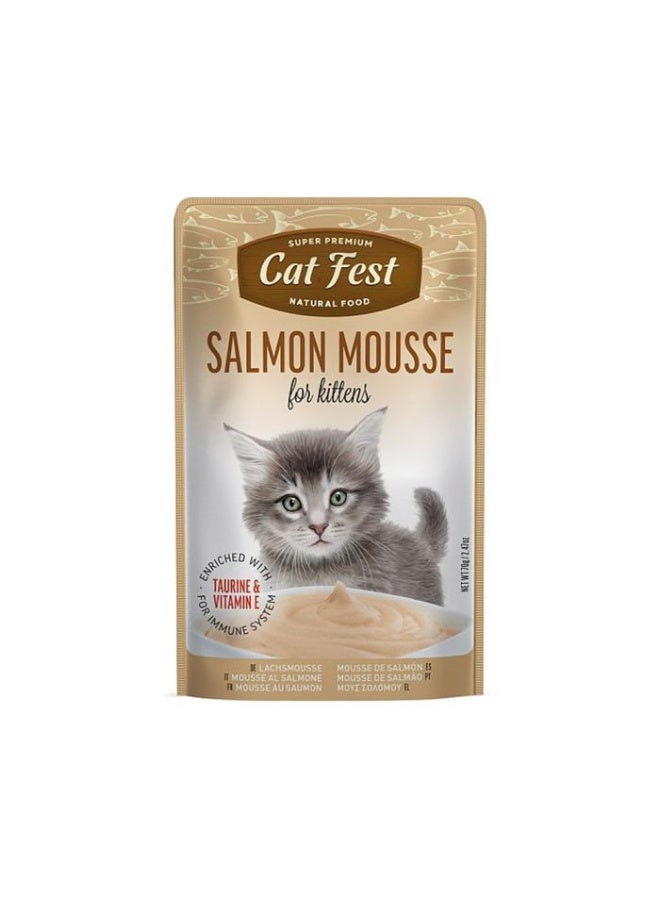 Cat Fest Salmon Mousse For Kittens 70g