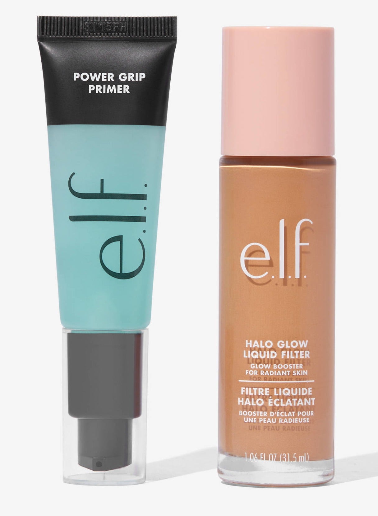 E.L.F. COSMETICS Halo Glow Liquid Filter 4 Medium And Power Grip Primer
