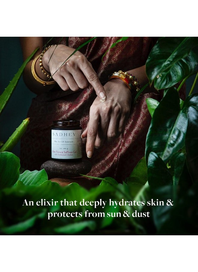 SADHEV - Aloe Vera And Saffron Gel With Kumkumadi Tailam - 50Gm - Image 1