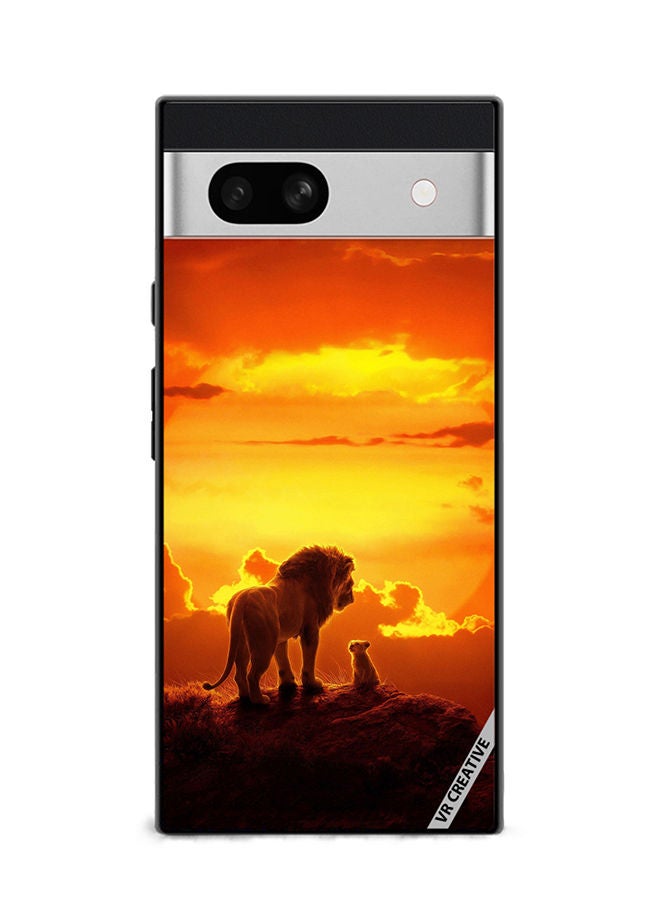 VR CREATIVE Protective Case Cover For Google Pixel 7a Lion King Design Multicolour - Image 1