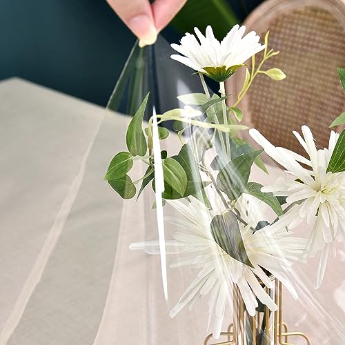Nasitos 2 Pack Clear Plastic Table Cloth Protector 54x78 Inch-100% Waterproof Clear Table Cover for Rectangle Table, PVC Oil Proof Vinyl Wipeable Tablecloth for Dining, Parties, Outdoor & Indoor Uses - Image 5