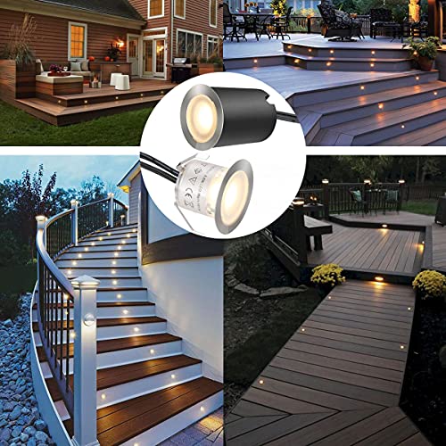 SMY Lighting Recessed LED Deck Light Kits with Protecting Shell φ32mm,SMY In Ground Outdoor LED Landscape Lighting IP67 Waterproof,12V Low Voltage for Garden,Yard Steps,Stair,Patio,Floor,Kitchen Decoration - Image 4