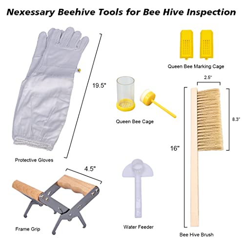 MayBee Beekeeping Supplies Bee Keeper Starting Kit 20 Pcs Beekeeping Tool Kit Bee Smoker Kit,Bee Keeping Supplies-All Starter Kit - Image 3