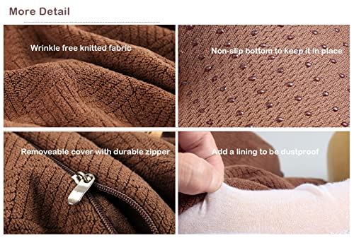 Sigmat Recliner Cushion for Elderly with Memory Foam 20x20x3 Inches Large Square Seat Cushion for Recliner Chair, Floor Pillow, Truck Seat Cushion Coffee - Image 4