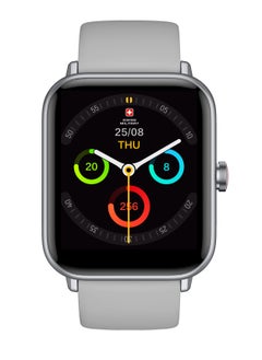 SWISS MILITARY Alps Smart watch,100 Songs Storage, Heart Rate/Stress/BP/Oxygen level Monitoring, Water Resistance: IP67, Battery Life 5to7 Days, Compatibility: IOS/Android- Grey  - Image 3