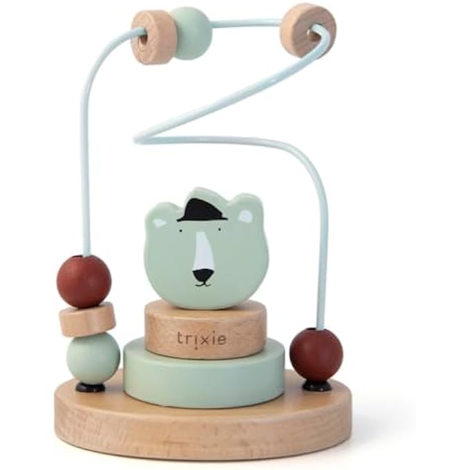 WOODEN BEADS MAZE - MR. POLAR BEAR - Image 1